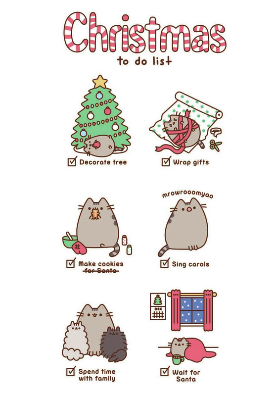 Pusheen Christmas To Do List