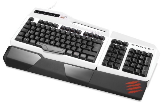 Mad Catz STRIKE 3 Gaming Keyboard (White) for PC image