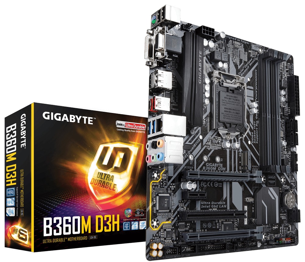 Gigabyte B360M D3H MATX Motherboard