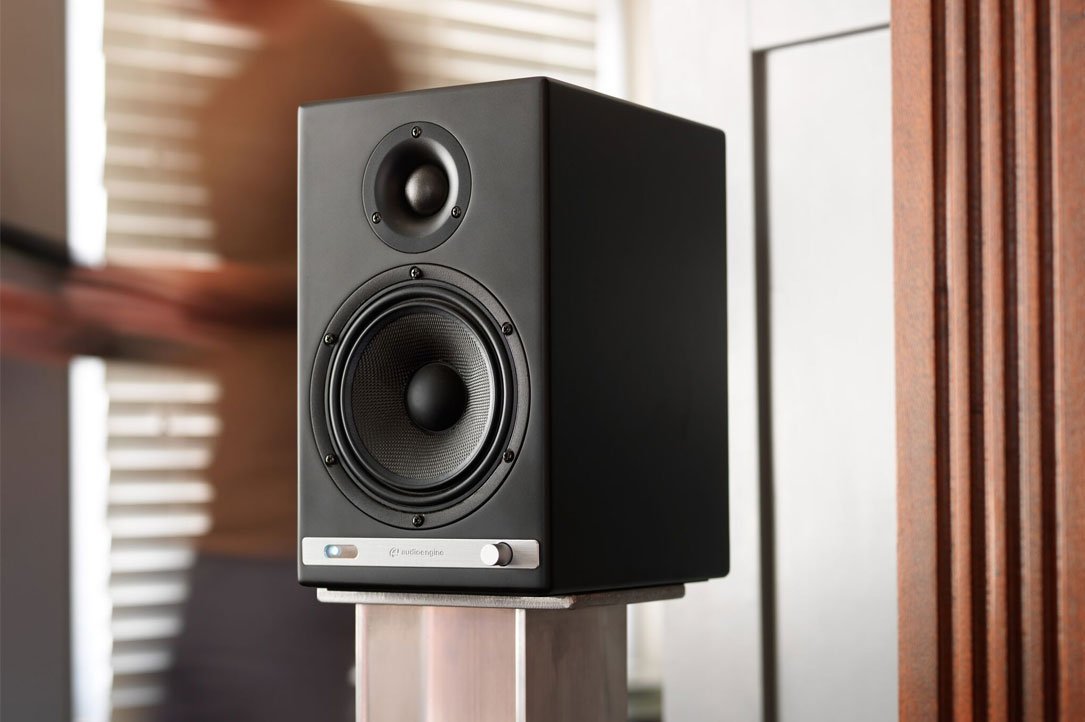 Audioengine HD3 Wireless Speaker | Desktop Monitor Stereo Speakers - Satin Black