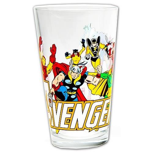 Marvel Comics 470ml Pint Glass - The Avengers image