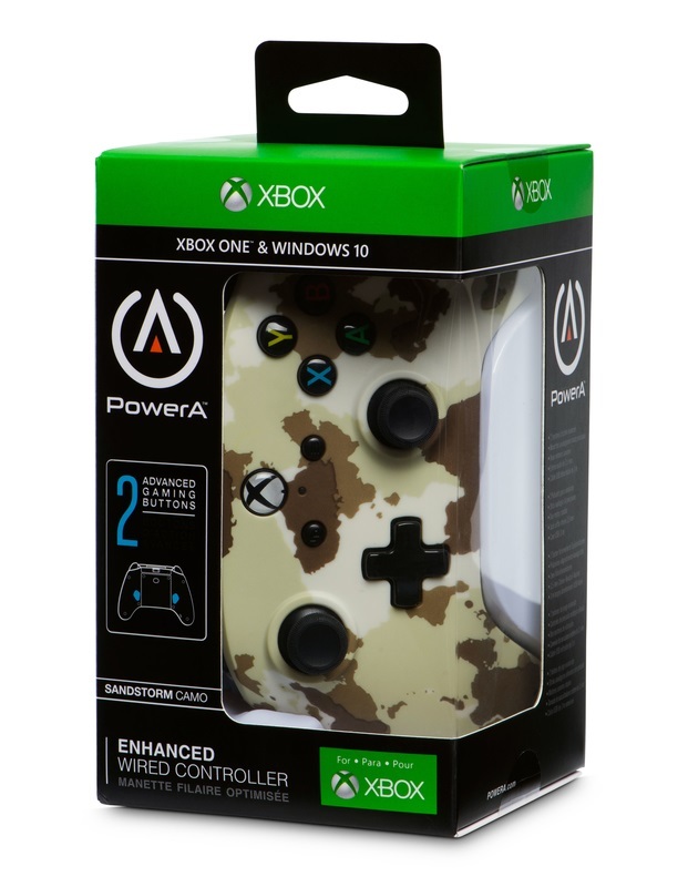 Xbox One Enhanced Wired Controller - Sandstorm Camo image