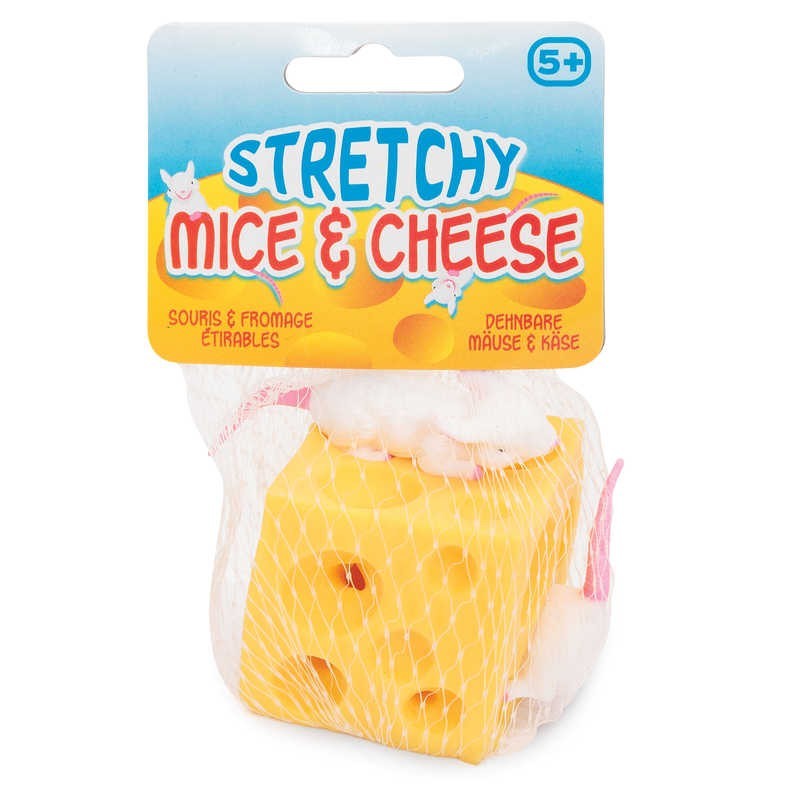 Buy Stretchy Mice & Cheese Stress Toy at Mighty Ape NZ