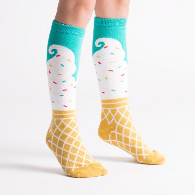 Sock It to Me: Junior Knee - Ice Cream Dream (Age 7-10) image