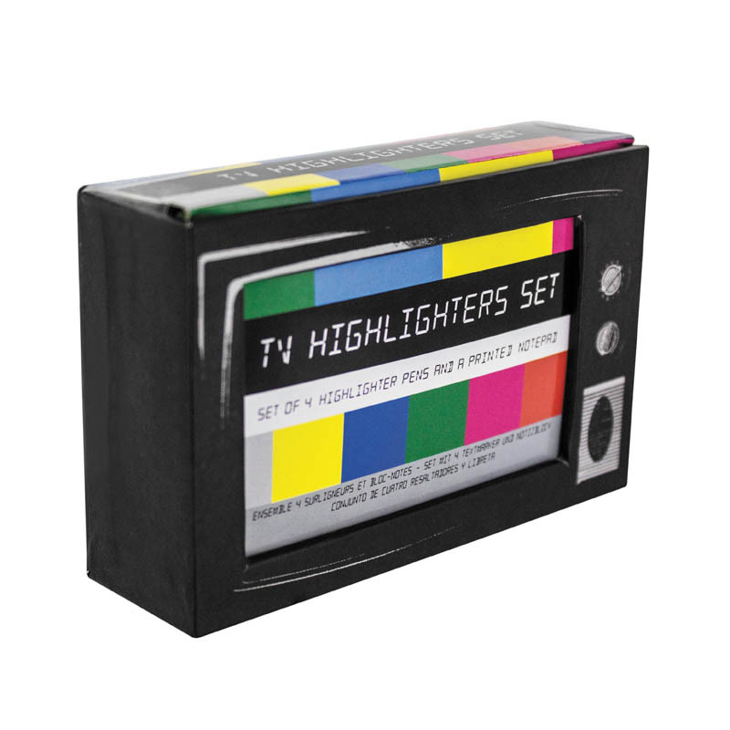 TV Highlighters Desk Set