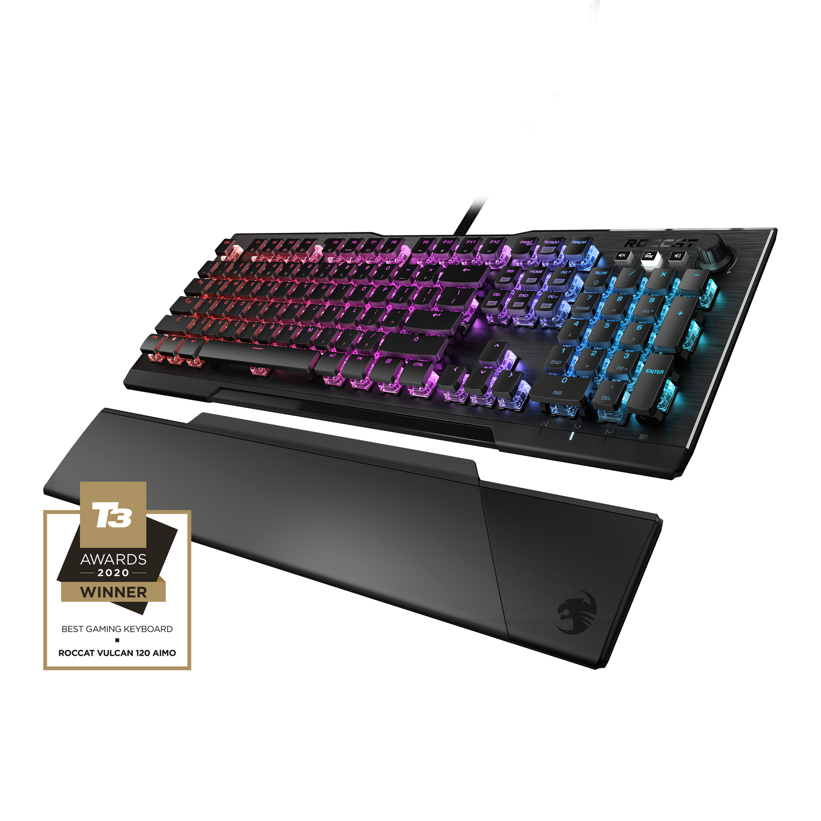 ROCCAT Vulcan 121 AIMO RGB Mechanical Gaming Keyboard - Black for PC image