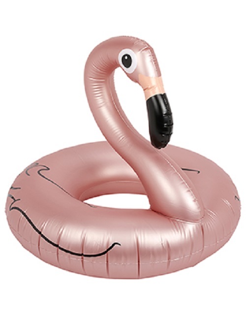 Flamingo Swim Ring (Metallic Rose Gold) at Mighty Ape NZ