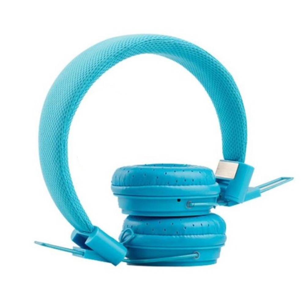 Music On-Ear Earphones with Microphone - Blue image