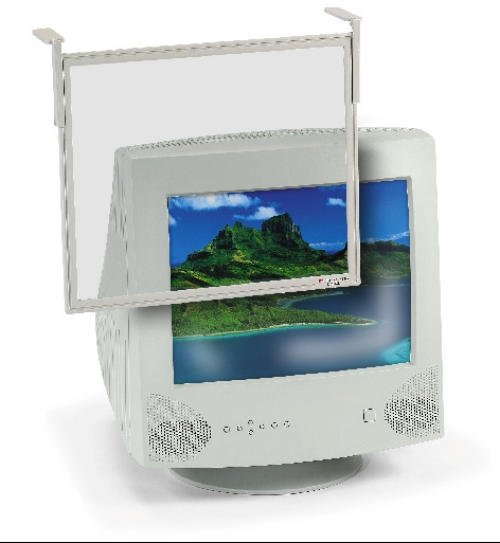 3m AF100XL Computer Screen Filter Monitor size 16"-19" 95% Antiglare Antistatic Contrast enhancement with Flat Frame image