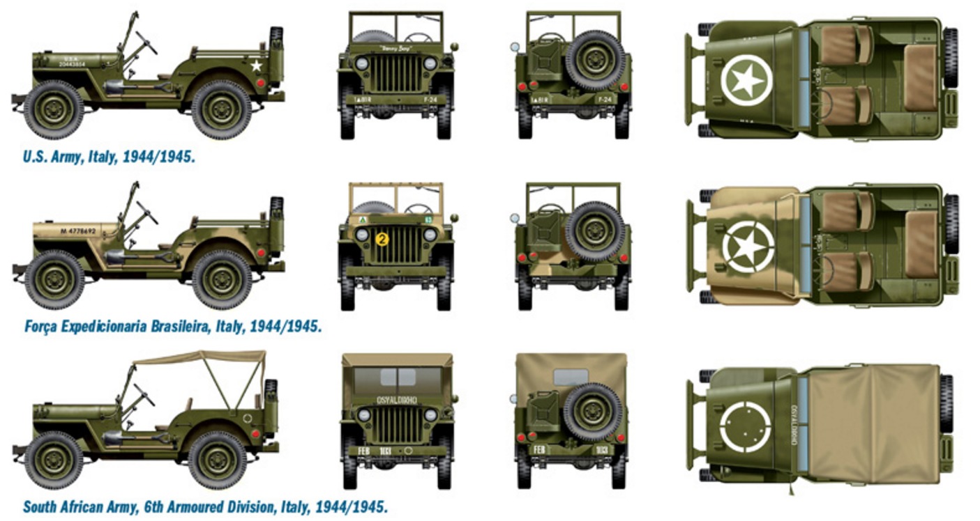 Italeri: 1/72 Willys Jeep WW2 - Fast Assembly Kit image