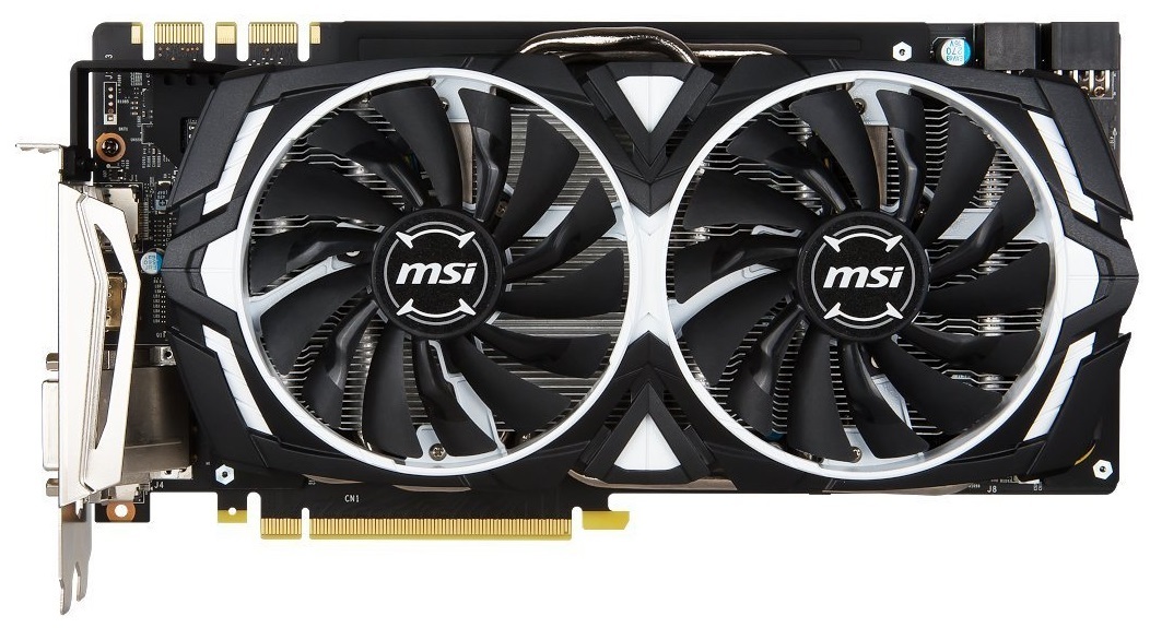 MSI GeFroce GTX 1080 Armor OC 8GB Graphics Card image