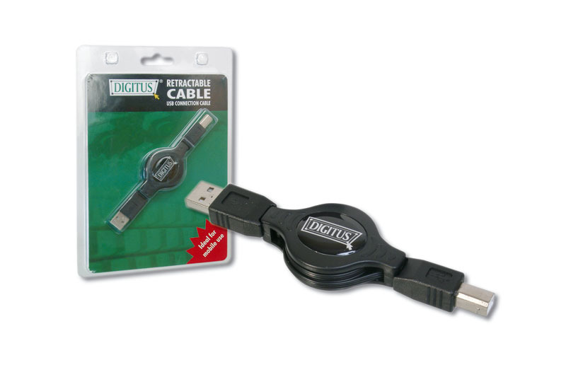 Digitus Retractable USB Cable Type A to B image