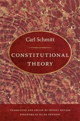 Constitutional Theory by Carl Schmitt image
