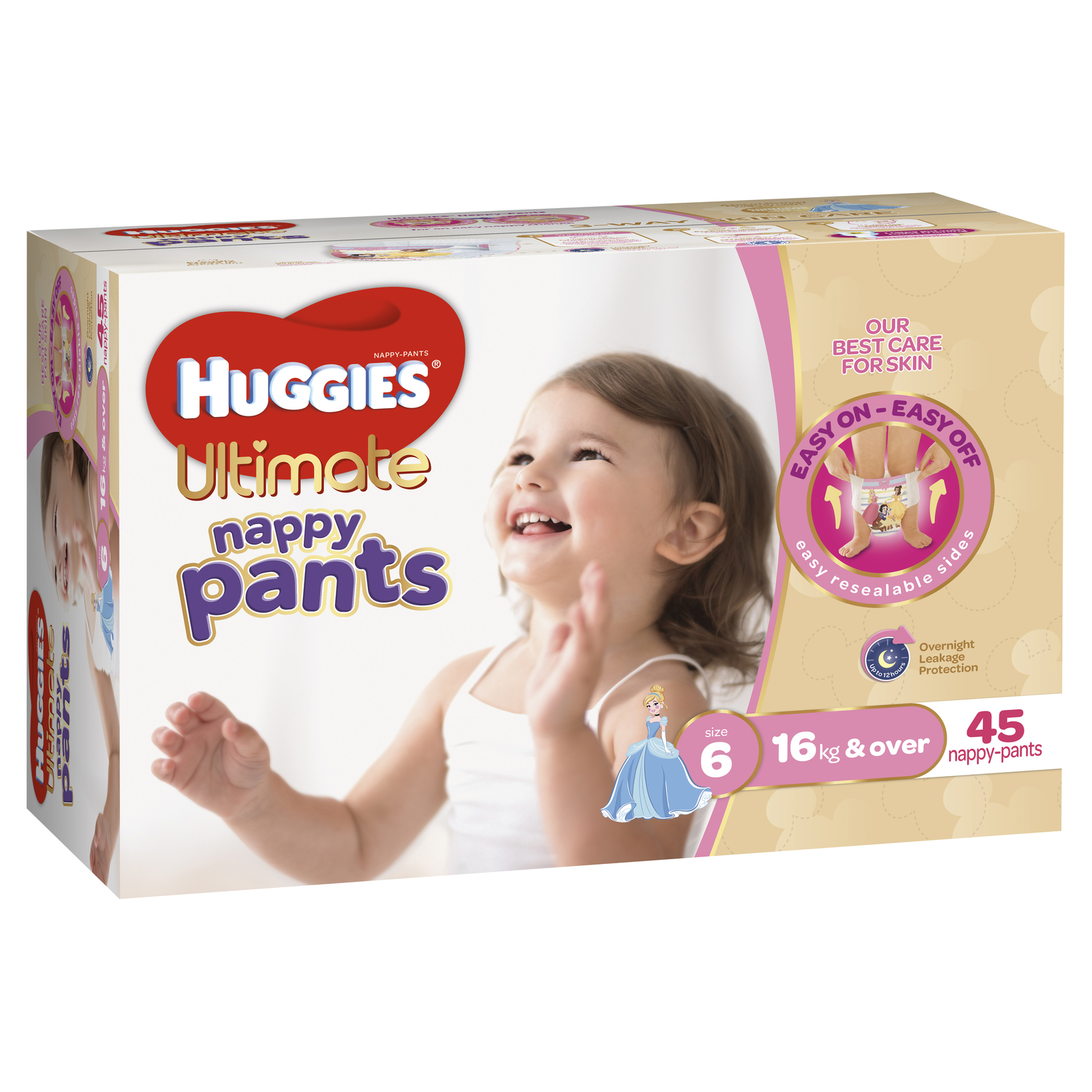 Huggies Ultimate Nappy Pants: Jumbo Pack - Junior Girl 16kg+ (45)