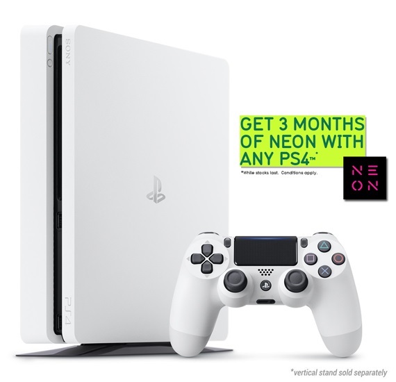 PS4 Slim 500GB Console - White for PS4 image