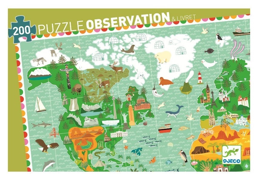 200pc Around The World Puzzle Board Game at Mighty Ape Australia