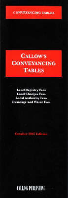 Conveyancing Tables: 2007 on Paperback