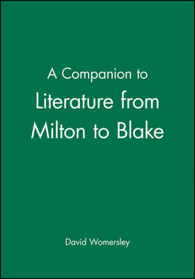 A Companion to Literature from Milton to Blake image