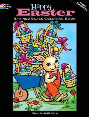 Happy Easter Stained Glass Coloring Book by Eileen Miller image
