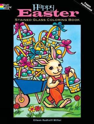 Happy Easter Stained Glass Coloring Book image