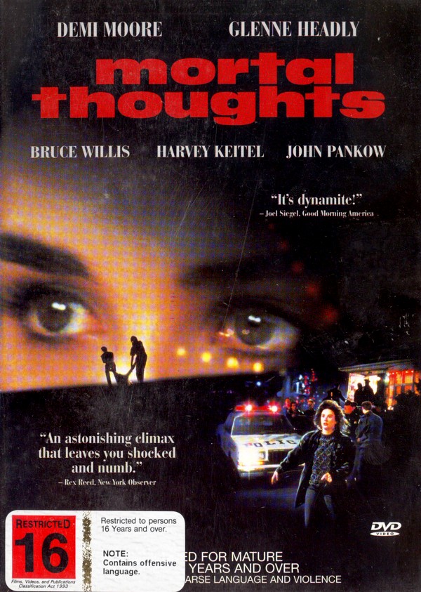 Mortal Thoughts on DVD image