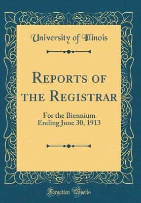 Reports of the Registrar by University Of Illinois image