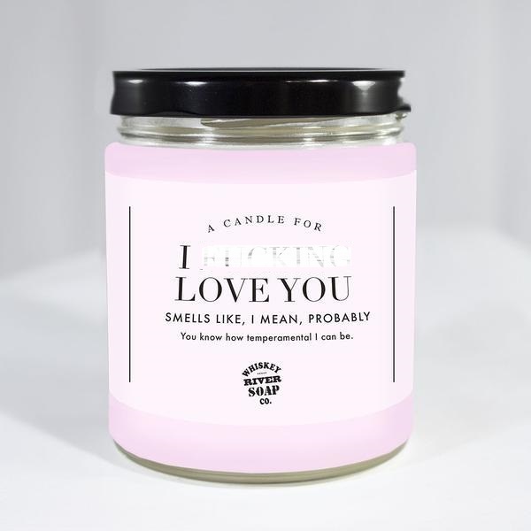 Whiskey River Co: I F**king Love You Candle image