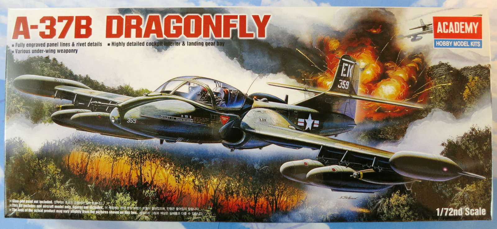 Academy A-37B Dragonfly 1/72 Model Kit image