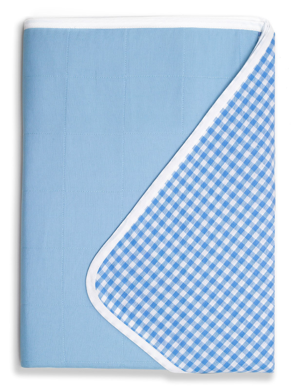 Brolly Sheets Single Size Sheet Bed Pad - Blue image