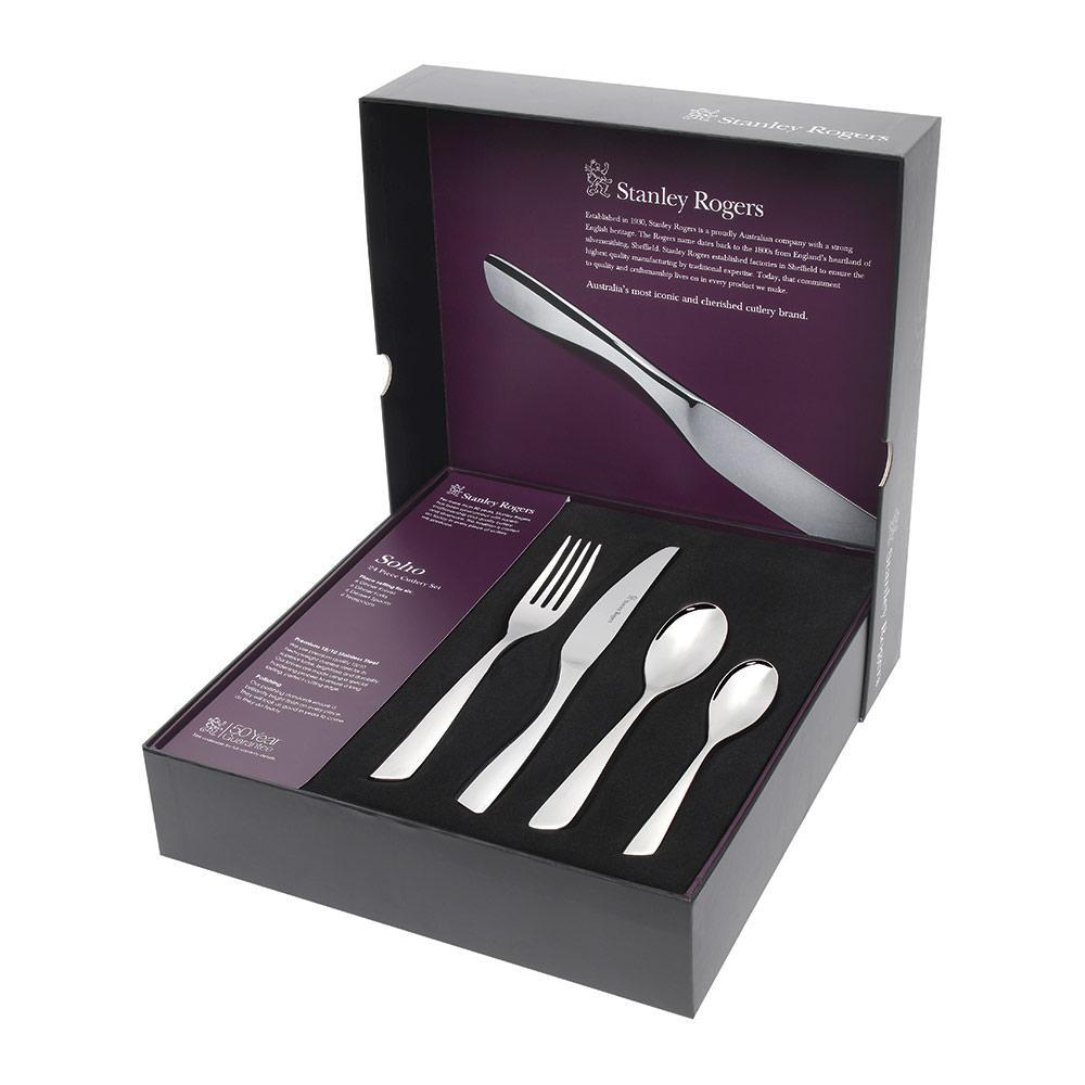 Stanley Rogers Soho Stainless Steel Cutlery Set (24 Piece) at