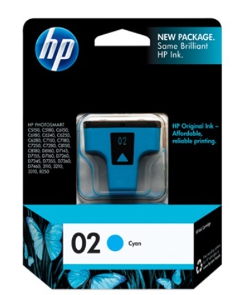 HP 02 Ink Cartridge - Cyan