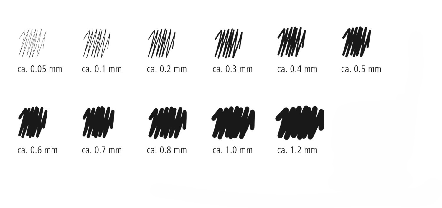 Staedtler - Marsgraphic Pigment Liner - Pack of 6 image