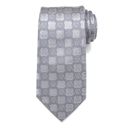 Star Wars: Darth Vader & Stormtrooper - Grey Mens Silk Tie image