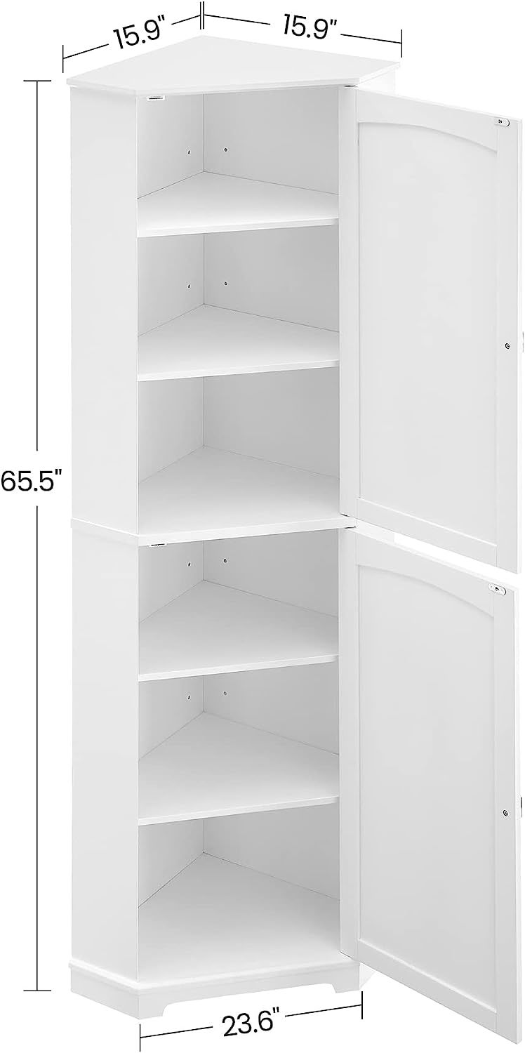 Buy Vasagle Soglio Tall Corner with 2 Doors and 4 Adjustable