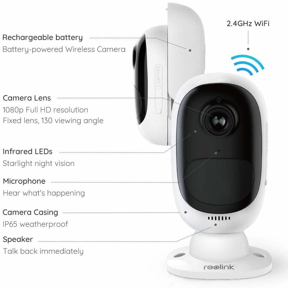 Reolink: Argus 2 Wire-Free Battery & Solar Powered Security Camera image