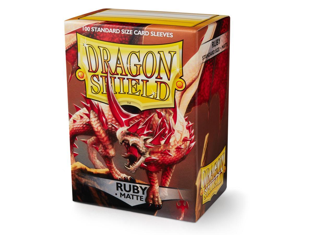 Dragon Shield Matte Ruby Card Sleeves image