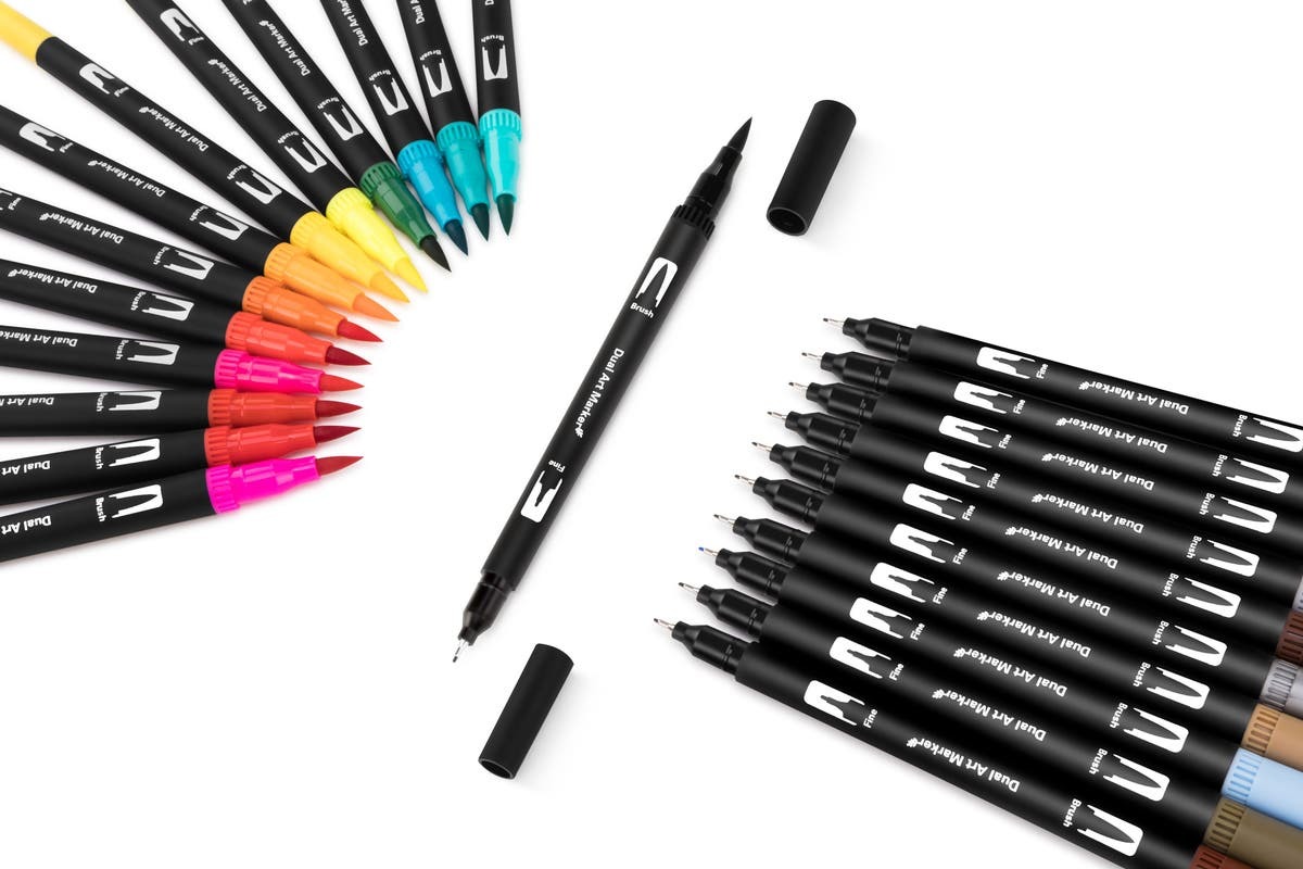 Essentials For You: Dual Tip Markers (60 Piece Set) image