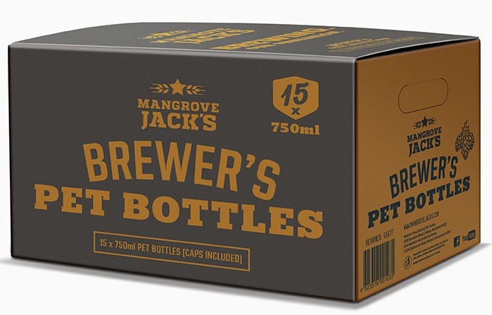 Mangrove Jack's: Brewers Bottles - Plastic PET(15 x 750ml)