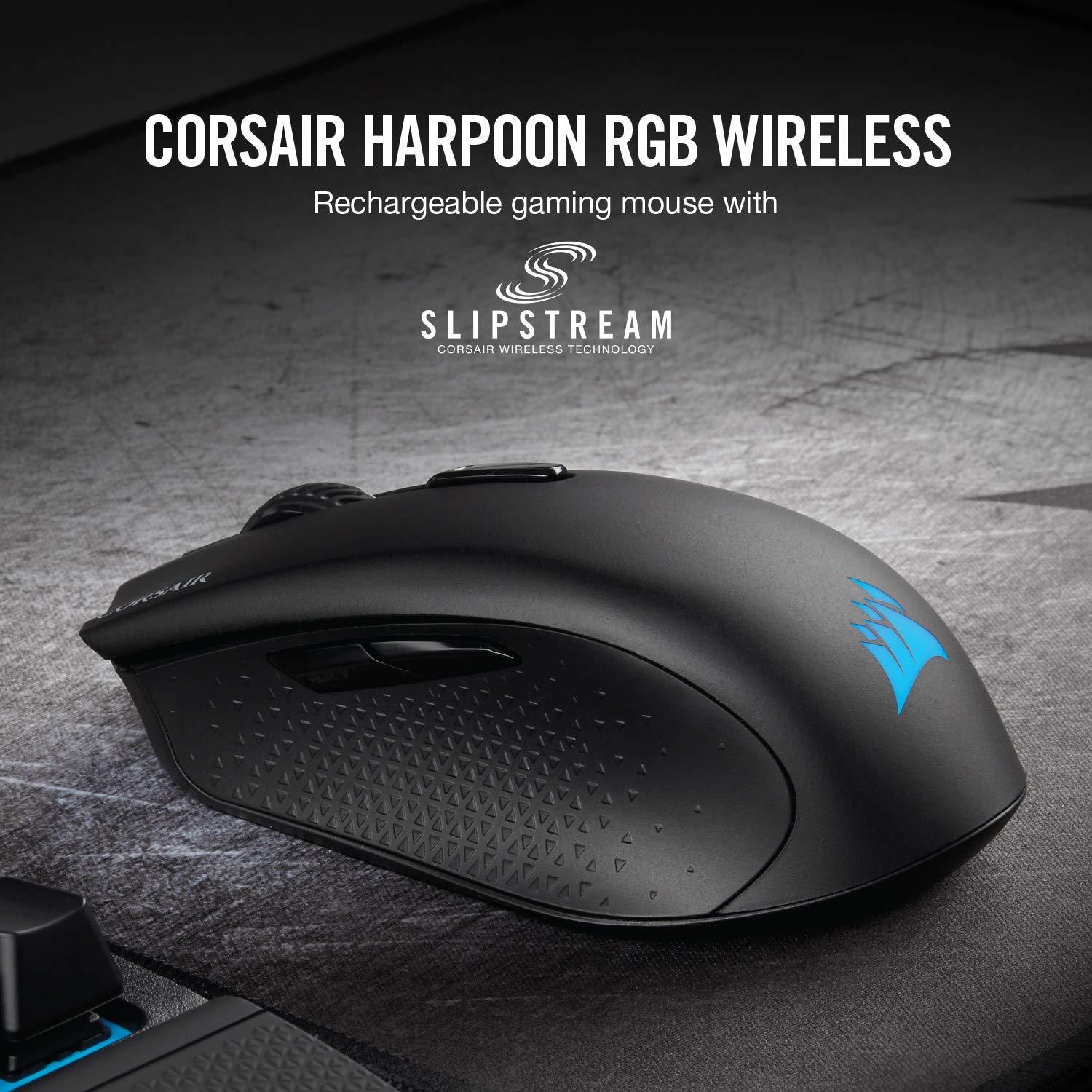 Corsair Harpoon Wireless RGB Rechargeable Optical Gaming Mouse for PC image
