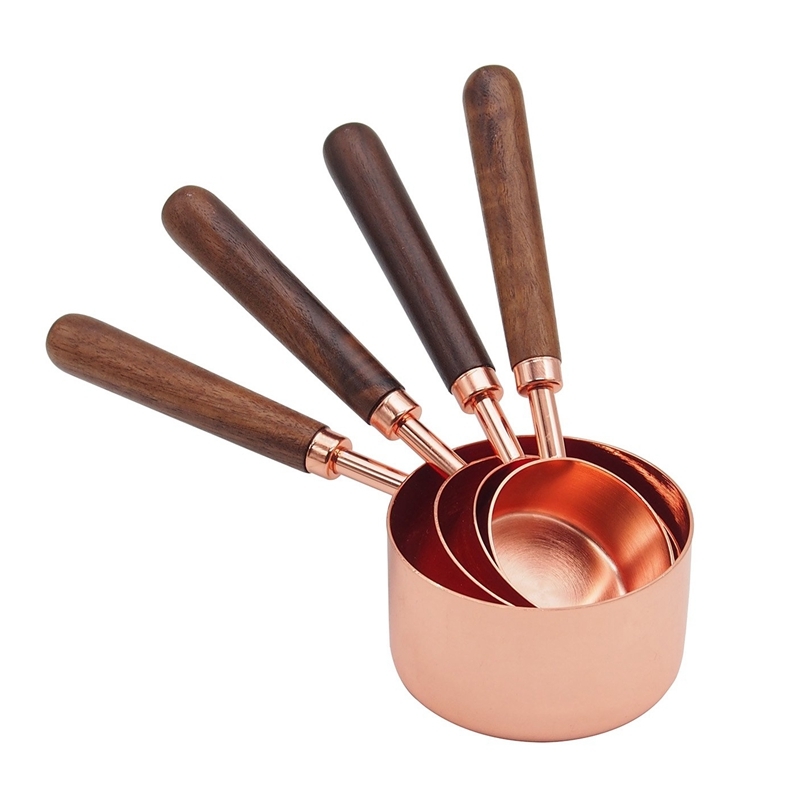 Ape Basics: Copper Plated Rose Gold Measuring Cups image