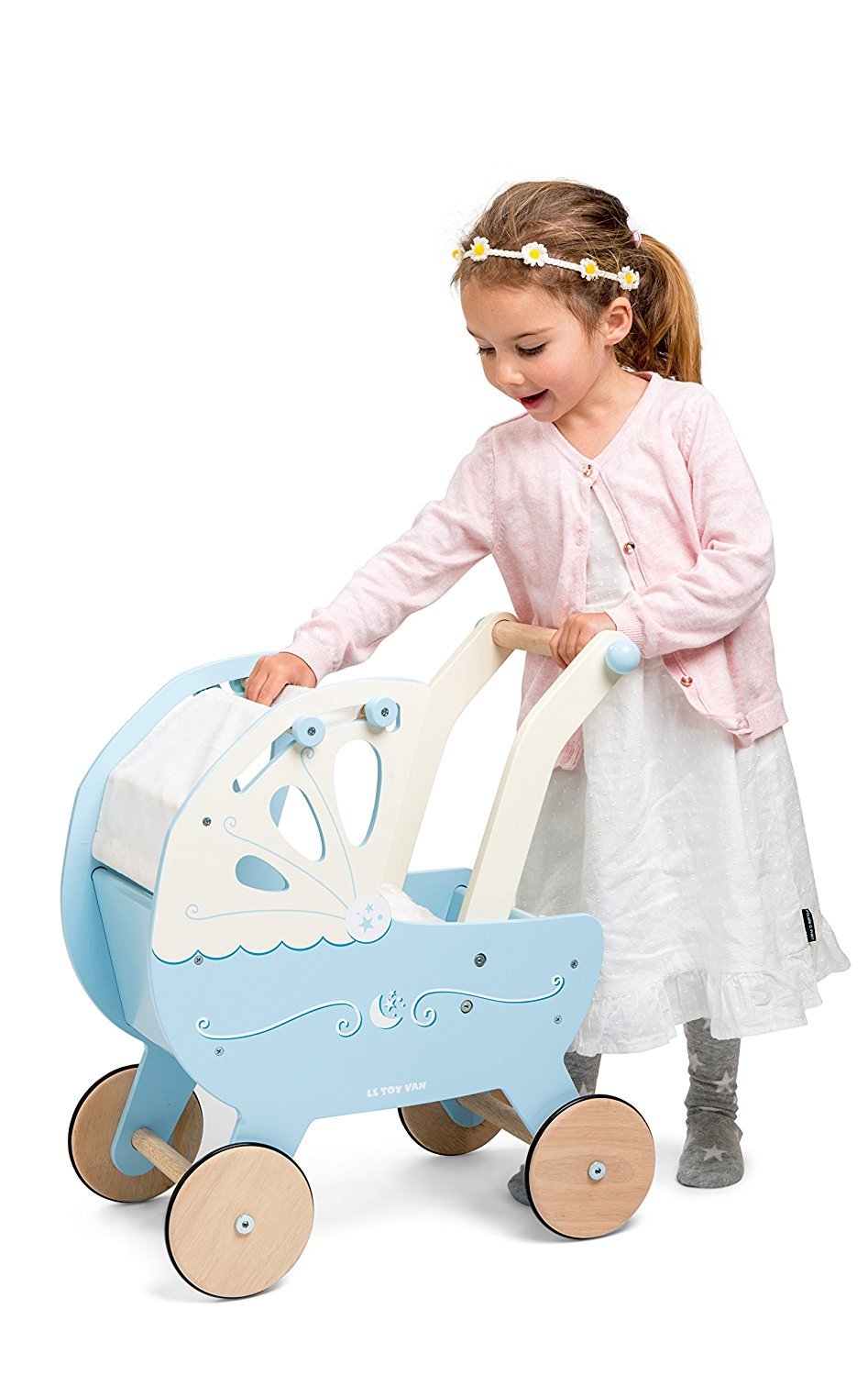 Le Toy Van: Moonlight Pram - Blue image
