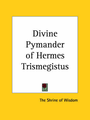Divine Pymander of Hermes Trismegistus (1923) image