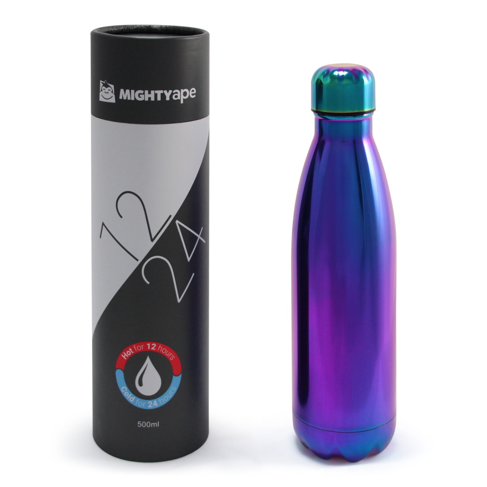Insulated Stainless Steel Bottle 500ml Iridescent image
