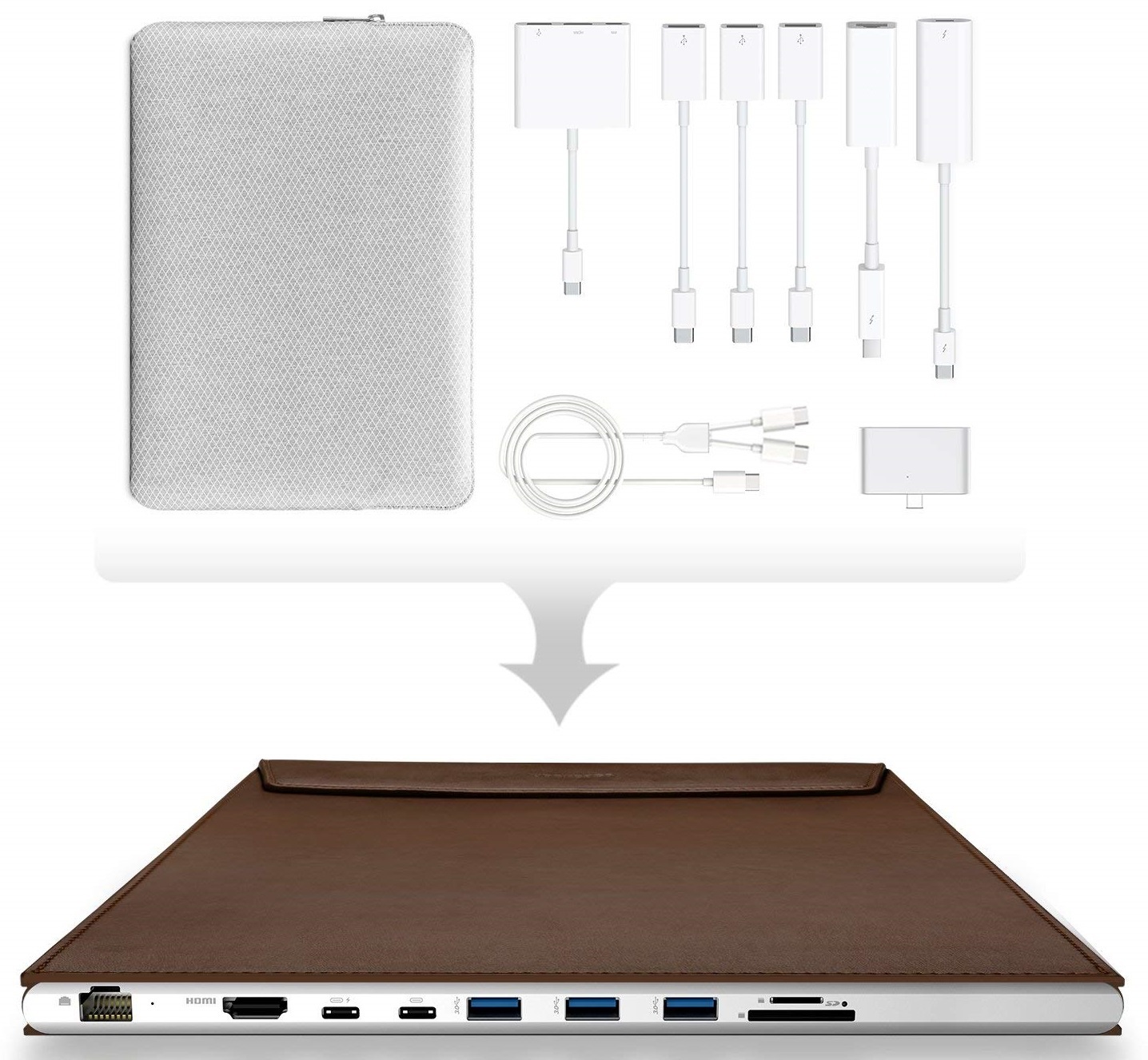 DockCase A1 for MacBook 15" - Coffee