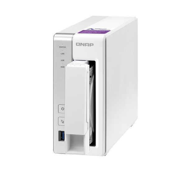 QNAP TS-131P NAS, 1BAY (NO DISK), 1GB, AL-212 DUAL CORE, USB 3.0(3), GbE(1), TWR, 2YR image