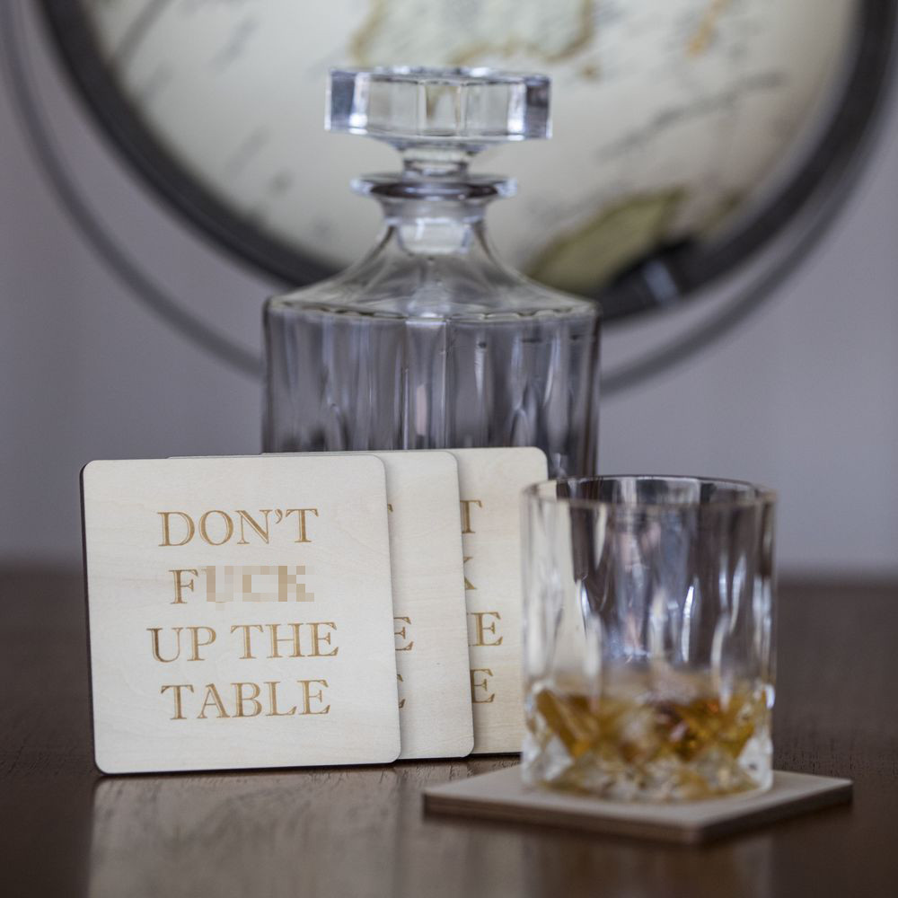 Don't F**k up The Table Coasters