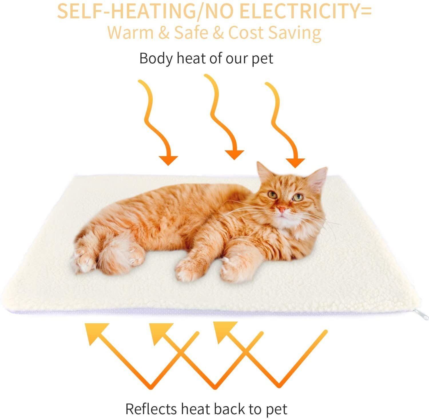 Self Heating Cat Pad/Self-Warming Cat Dog Bed image