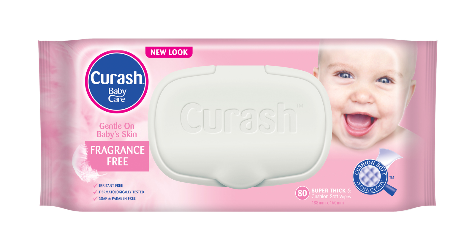 Curash Fragrance Free Wipes 80's image