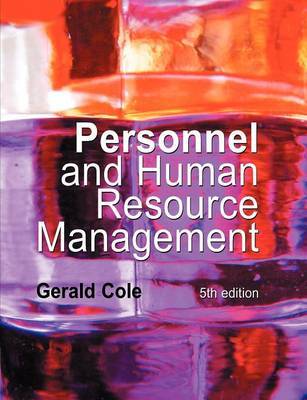 Personnel and Human Resource Management by Gerald Cole image