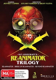 Re-Animator / Bride of Re-Animator / Beyond Re-Animator on DVD